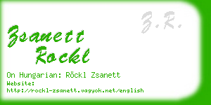 zsanett rockl business card